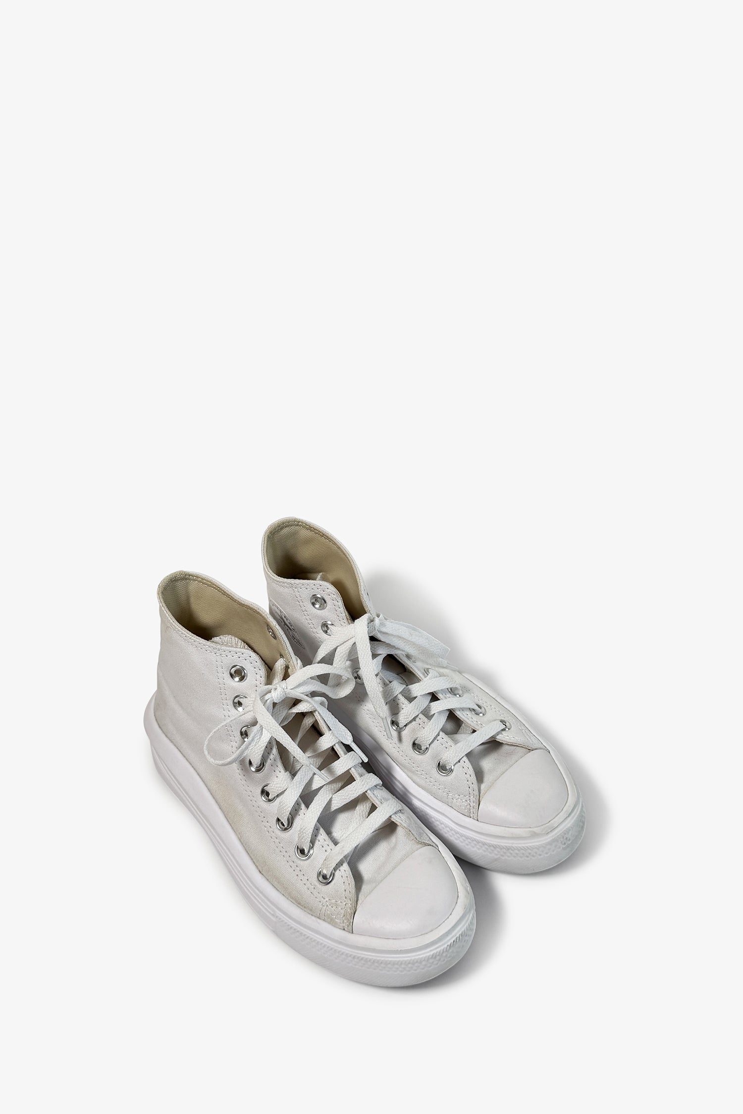 Converse White Platform Sneakers