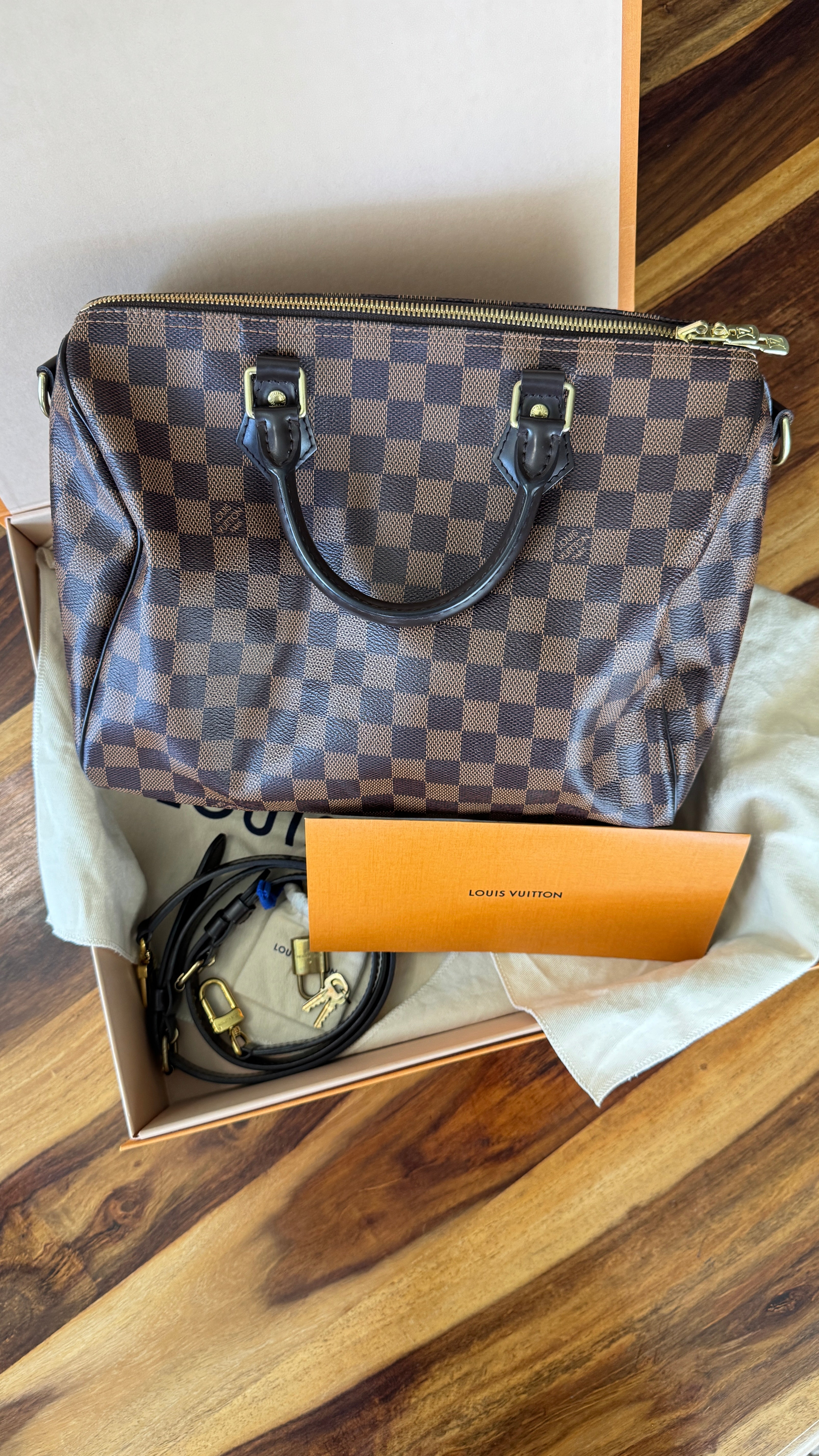 Louis Vuitton 2019 Damier Ebene Canvas Speedy 30