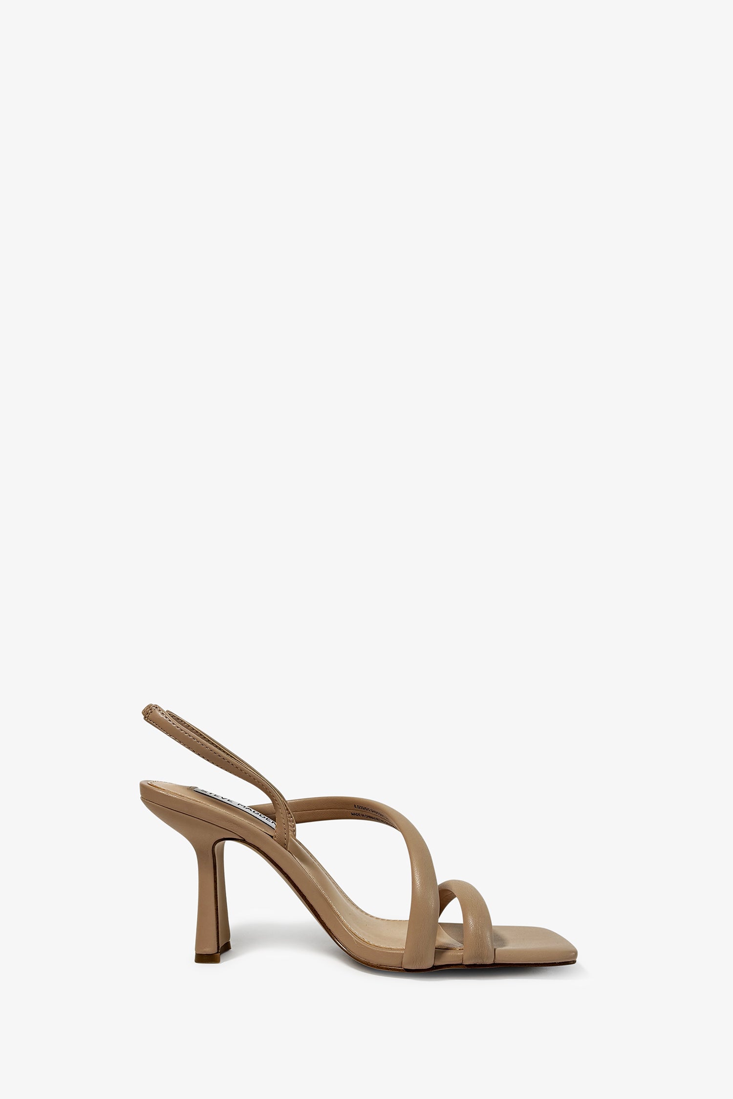 Nude strappy sandals mid heel best sale