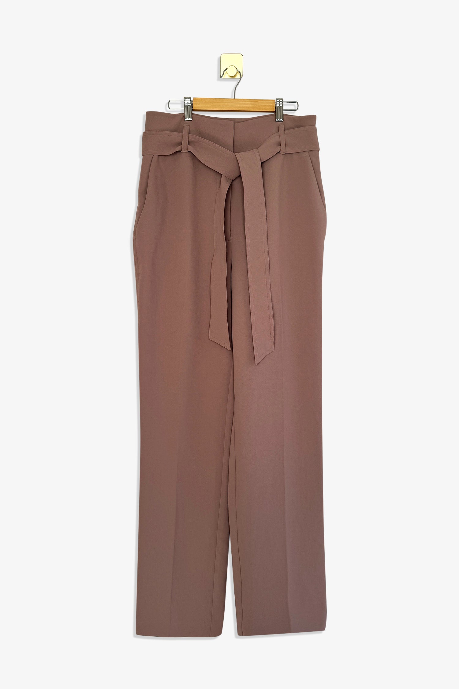 パンツ BELTED LOOSE STRAIGHT PANTS Aritzia Wilfred Dust Pink Straight-Leg Pants with Belt – The